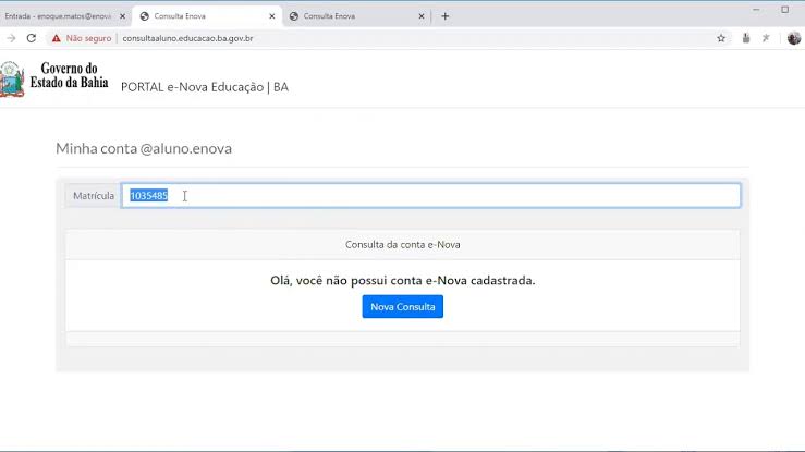 Clique na imagem para consultar o e-mail.